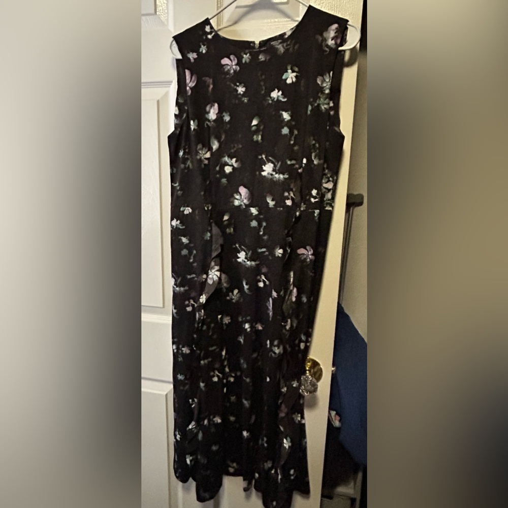 Simply Vera Vera Wang Black Sheath Dress Off the Shoulder Sleeveless